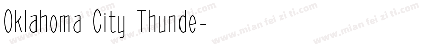 Oklahoma City Thunde字体转换